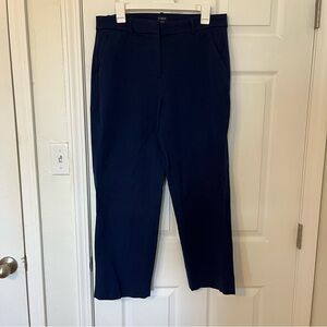 j crew cropped kalli pant navy blue size 12
